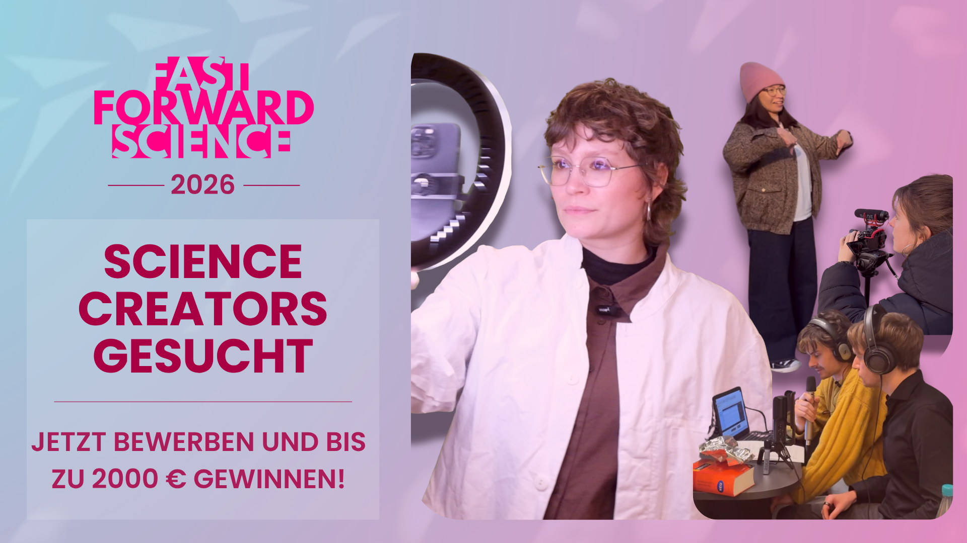 Ausschreibungsstart Fast Forward Science 2026!